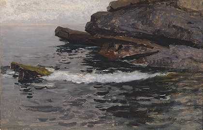 Felsküste bei Capo Lungo`Felsküste bei Capo Lungo (1880) by Alfred Zoff