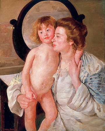母子`Mother and Child by Mary Stevenson Cassatt