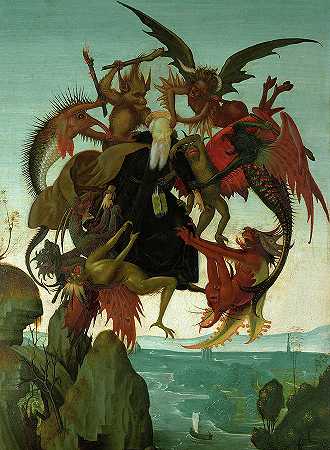 圣安东尼的折磨`The Torment of Saint Anthony by Michelangelo Buonarroti