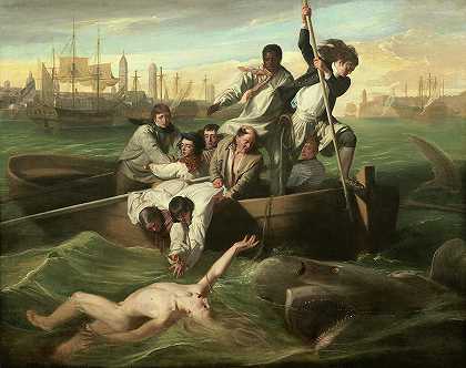 沃森和鲨鱼`Watson and the Shark by John Singleton Copley
