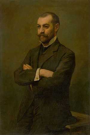 Felixa Halmiho肖像`Portrait of Felixa Halmiho (1908) by Elemír Halász-Hradil