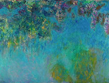紫藤`Wisteria by Claude Monet