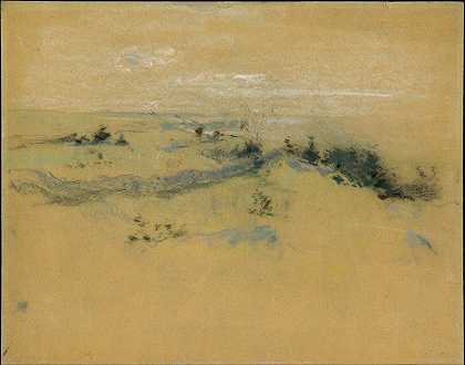 景观`Landscape (after 1890) by John Henry Twachtman
