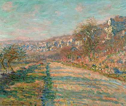 拉罗什盖恩之路`Road of La Roche-Guyon by Claude Monet