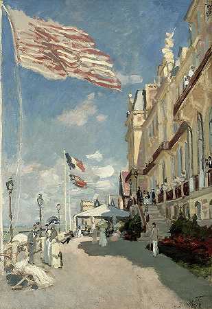 黑岩`Hotel Des Roches Noires by Claude Monet