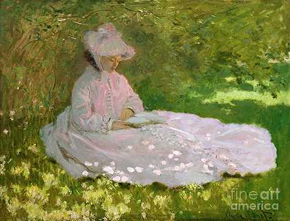 春天`Springtime by Claude Monet
