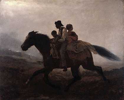 自由之旅`A Ride for Liberty (circa 1862) by Eastman Johnson