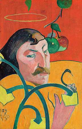 自画像保罗·高更`Self-Portrait Paul Gauguin by Paul Gauguin