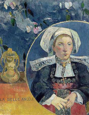 美女安吉拉`The Belle Angela by Paul Gauguin