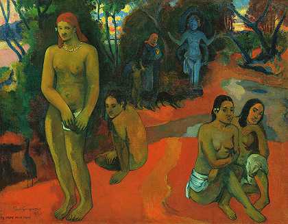 美味的水`Delectable Waters by Paul Gauguin