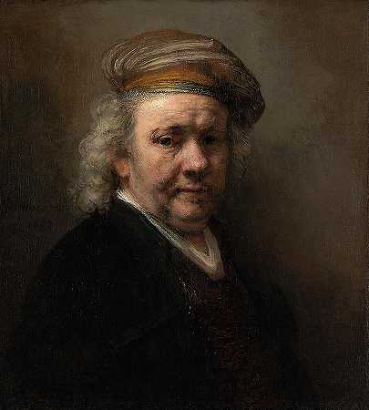自画像`Self-Portrait by Rembrandt van Rijn