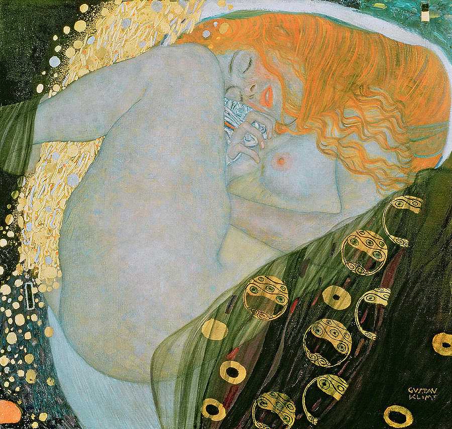 达奈`Danae by Gustav Klimt