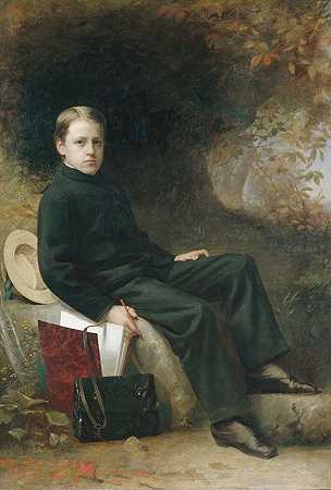 多情的卡哈特`Amory Sibley Carhart (ca. 1860–65) by Thomas Le Clear