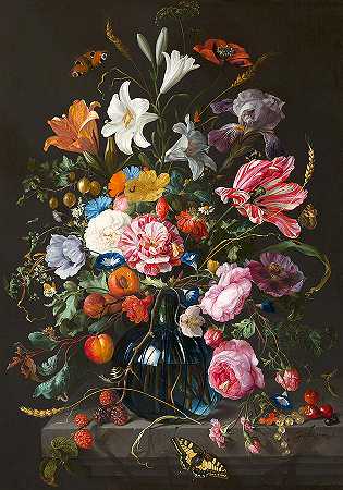 花瓶`Vase of Flowers by Jan Davidsz de Heem