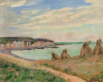 曼切`Paysage De La Manche (circa 1902) by Armand Guillaumin