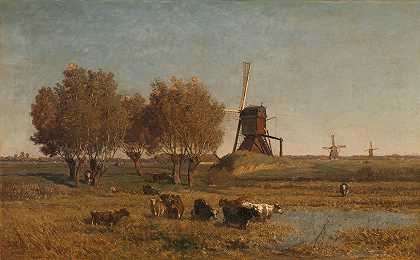 Abcoude附近的商店`De Winkel near Abcoude (c. 1877) by Paul Joseph Constantin Gabriël