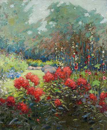 九月的花园`A Garden in September by Mary Ryder