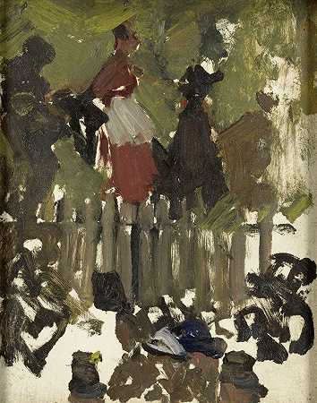 游乐场`The Funfair (1880 1923) by George Hendrik Breitner