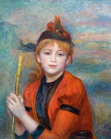 短途旅行者`The Excursionist by Pierre-Auguste Renoir