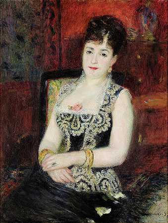 波尔塔莱斯伯爵夫人画像`Portrait of the Countess of Pourtales by Pierre-Auguste Renoir