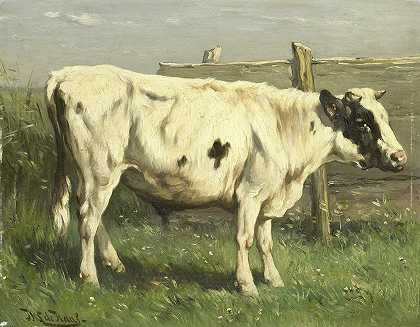 小公牛`Young Bull (1870 ~ 1892) by Johannes Hubertus Leonardus De Haas