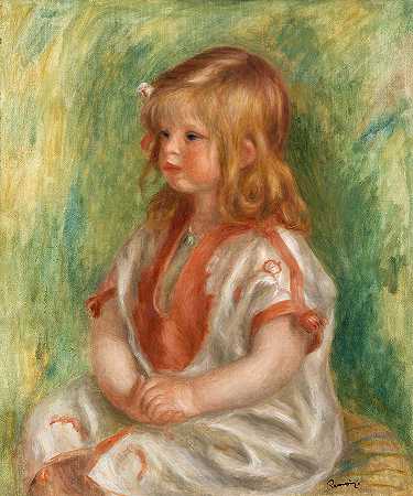 克劳德·雷诺阿`Claude Renoir by Pierre-Auguste Renoir
