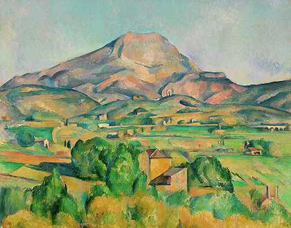 圣维克托尔山`Mont Sainte-Victoire by Paul Cezanne
