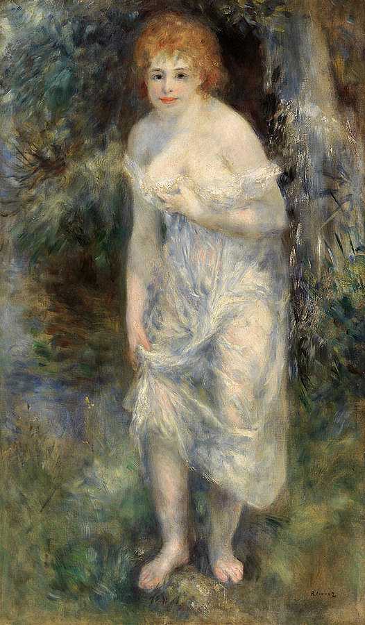 源头`The Source by Pierre-Auguste Renoir