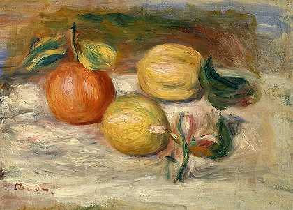 柠檬和橙子`Lemons and Orange by Pierre-Auguste Renoir