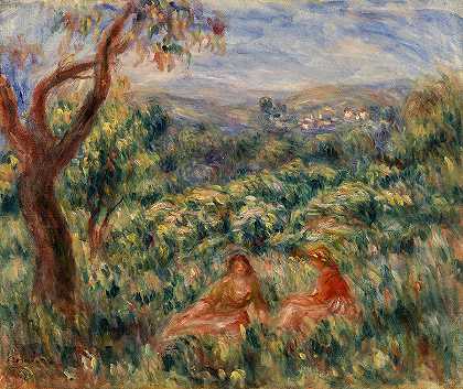 景观`Landscape by Pierre-Auguste Renoir