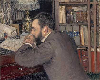 柯蒂埃`Henri Cordier (1883) by Gustave Caillebotte
