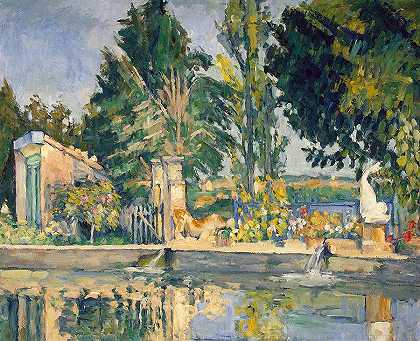 池塘`The Pond by Paul Cezanne