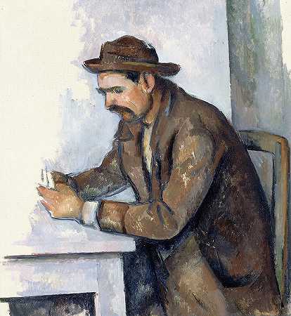 纸牌手`The Cardplayer by Paul Cezanne