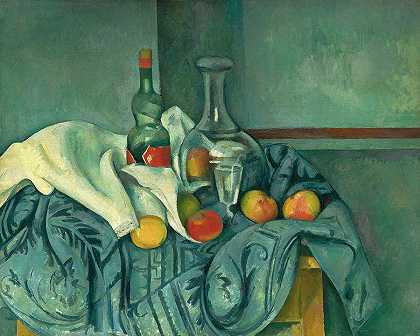 薄荷瓶`The Peppermint Bottle by Paul Cezanne