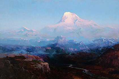 麦金利山`Mount McKinley by Sydney Laurence