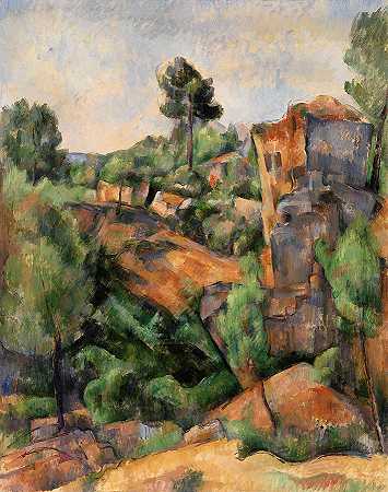采石场`Quarry by Paul Cezanne