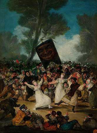 沙丁鱼的埋葬`The Burial of the Sardine by Francisco Goya
