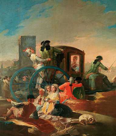陶器小贩`The Crockery Vendor by Francisco Goya