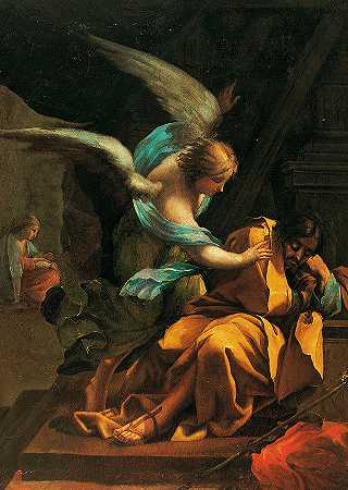 圣约瑟之梦`Dream of St. Joseph by Francisco Goya