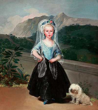 玛丽亚·特雷莎·德·瓦拉布里加`Maria Teresa de Vallabriga by Francisco Goya