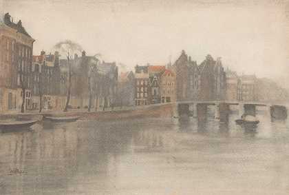 阿姆斯特丹的乌德瓦尔`De Oude Waal te Amsterdam (1870 1923) by Willem Witsen