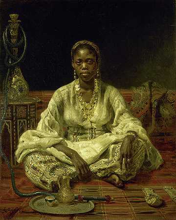 黑人妇女`A Negro woman by Ilya Repin