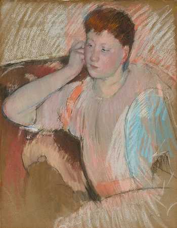 克拉丽莎`Clarissa (circa 1890 93) by Mary Cassatt