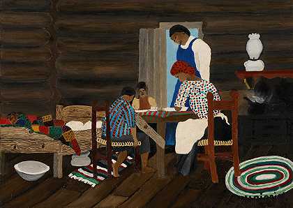 Giving Thanks`Giving Thanks (1942) by Horace Pippin