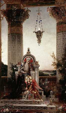 大卫王`King David by Gustave Moreau