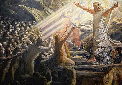 基督在死人的国度里`Christ in the Realm of the Dead by Joakim Skovgaard