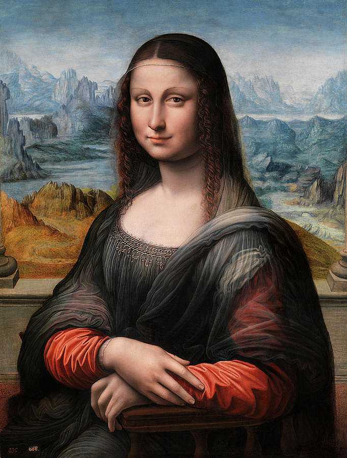 乔康德`The Joconde by Apprentice of Leonardo da Vinci