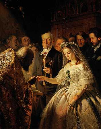 不平等的婚姻`The Unequal Marriage by Vasily Pukirev