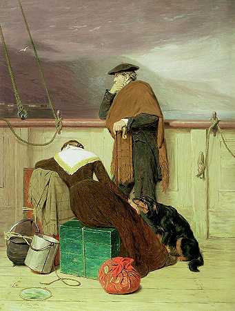 1863年，洛哈伯不再`Lochaber no more, 1863 by John Watson Nicol