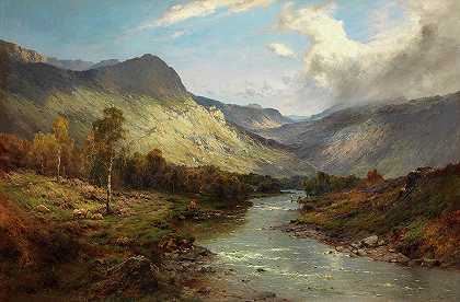 世界岸边`The banks of the Doon by Alfred de Breanski